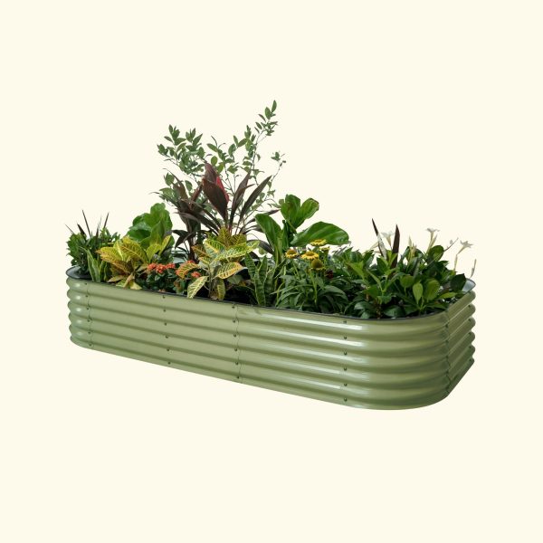 17  Tall 10 In 1 Jumbo Modular Metal Raised Garden Bed Kit Online Sale