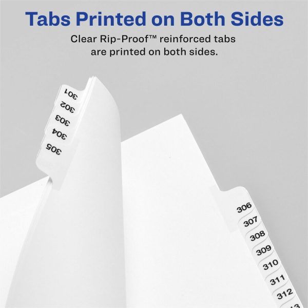 Avery Individual Bottom Tab Legal Dividers - 25 x Divider(s) - Bottom Tab(s) - Exhibit Q - 1 Tab(s) Set - 8.5  Divider Width x 11  Divider Length - Letter - 8.50  Width x 11  Length - White Paper Divider - Recycled - 1 Online Hot Sale - Image 4