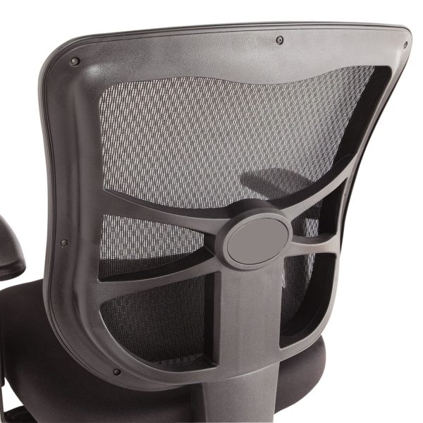 Alera Elusion Series Mesh Mid-Back Multifunction Chair, Prem Fabric, Supports Up to 275 lb, 17.7  to 21.4  Seat Height, Black Online Sale - Image 2