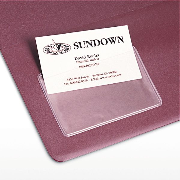 Self-Adhesive Top-Load Business Card Holders, Top Load, 3.5 x 2, Clear, 10 Pack Discount - Image 3