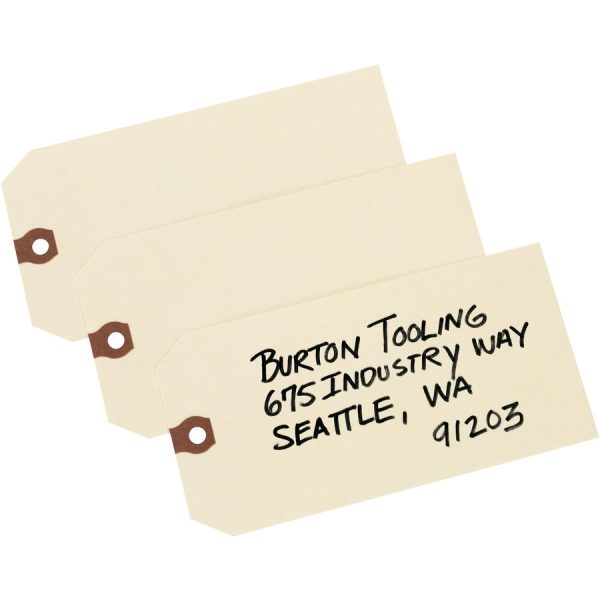Avery Unstrung Manila Shipping Tags - 5.20  Length x 2.62  Width - Rectangular - 1000   Box - Card Stock - Manila Cheap - Image 5