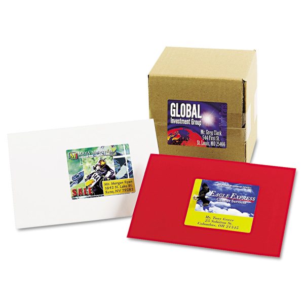 Vibrant Laser Color-Print Labels w  Sure Feed, 3 x 3.75, White, 150 PK For Discount - Image 3