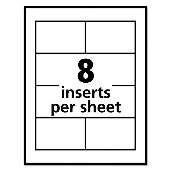 Pin-Style Badge Holder with Laser Inkjet Insert, Top Load, 3.5 x 2.25, White, 100 Box Supply - Image 3