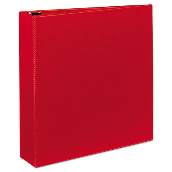 Heavy-Duty Non-View Binder with DuraHinge and One Touch EZD Rings, 3 Rings, 2  Capacity, 11 x 8.5, Red For Cheap - Image 2