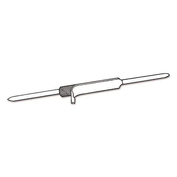 Self-Adhesive Two-Prong Paper Fastener Bases, 2  Capacity, 2.75  Center to Center, Matte Steel, 100 Box Online now - Image 2