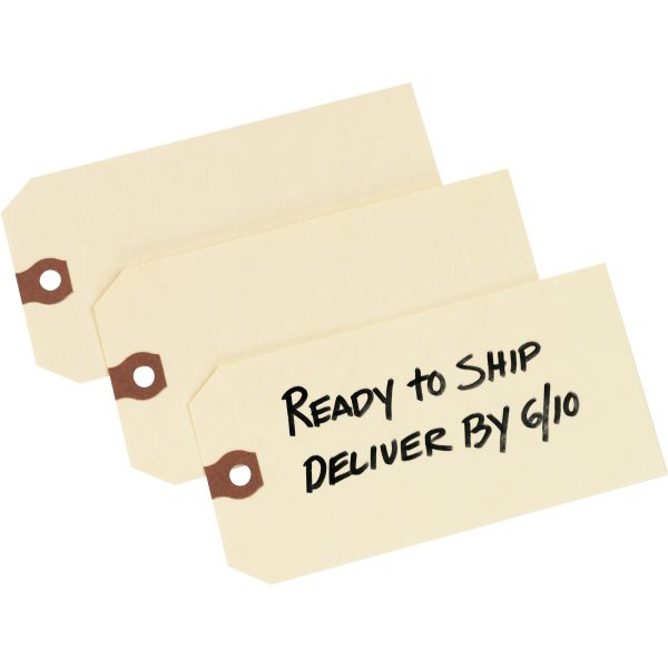 Avery Unstrung Manila Shipping Tags - 5.20  Length x 2.62  Width - Rectangular - 1000   Box - Card Stock - Manila Cheap