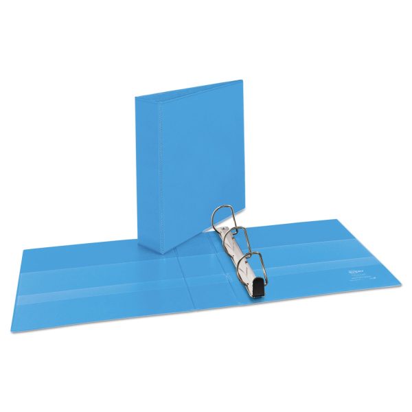 Heavy-Duty Non Stick View Binder with DuraHinge and Slant Rings, 3 Rings, 2  Capacity, 11 x 8.5, Light Blue, (5501) For Cheap - Image 2