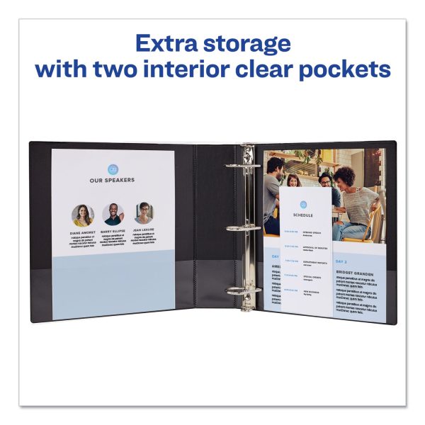 Durable Non-View Binder with DuraHinge and Slant Rings, 3 Rings, 2  Capacity, 11 x 8.5, Blue Hot on Sale - Image 4