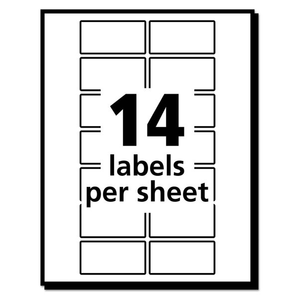 Removable Multi-Use Labels, Inkjet Laser Printers, 0.75 x 1.5, White, 14 Sheet, 36 Sheets Pack, (5430) For Discount - Image 4