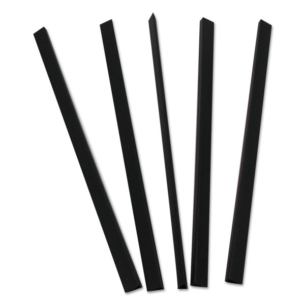 Slide  N Grip Binding Bars, 40-Sheet Capacity, 11 x 0.25, Black, 100 Box Hot on Sale