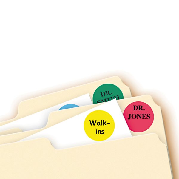 Printable Self-Adhesive Removable Color-Coding Labels, 0.75  dia, Assorted Colors, 24 Sheet, 42 Sheets Pack, (5472) Cheap - Image 2