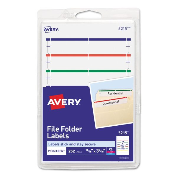 Printable 4  x 6  - Permanent File Folder Labels, 0.69 x 3.44, White, 7 Sheet, 36 Sheets Pack, (5215) For Discount - Image 2