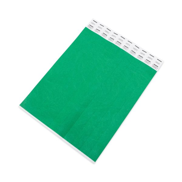 Crowd Management Wristbands, Sequentially Numbered, 10  x 0.75 , Green, 100 Pack For Cheap - Image 2