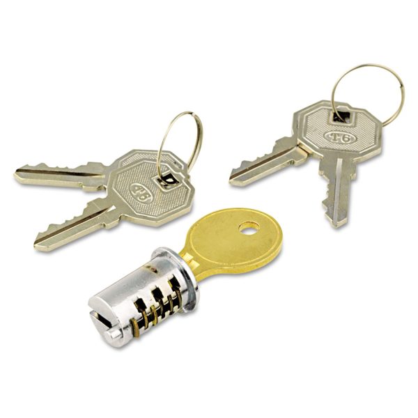 Lock Core Set for Alera Metal File Pedestals, Chrome Online