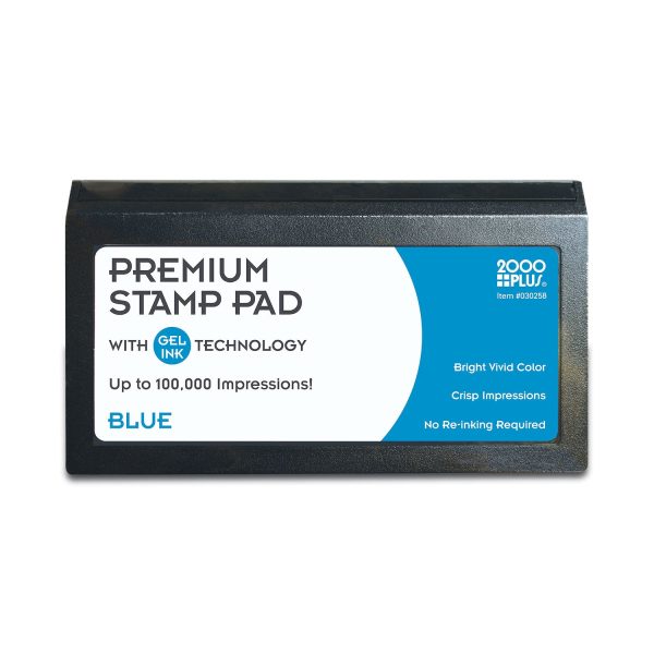 Microgel Stamp Pad for 2000 PLUS, 6.17  x 3.13 , Blue Online Sale