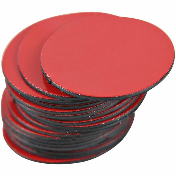 MasterVision Magnetic Color Coding Dots - - Height3 4  Diameter - Round - Red - Vinyl - 20   Pack Supply