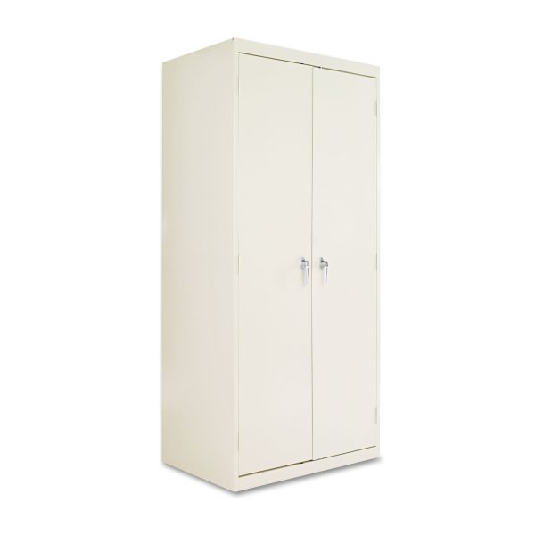 Assembled 78  High Heavy-Duty Welded Storage Cabinet, Four Adjustable Shelves, 36w x 24d, Putty Online Sale