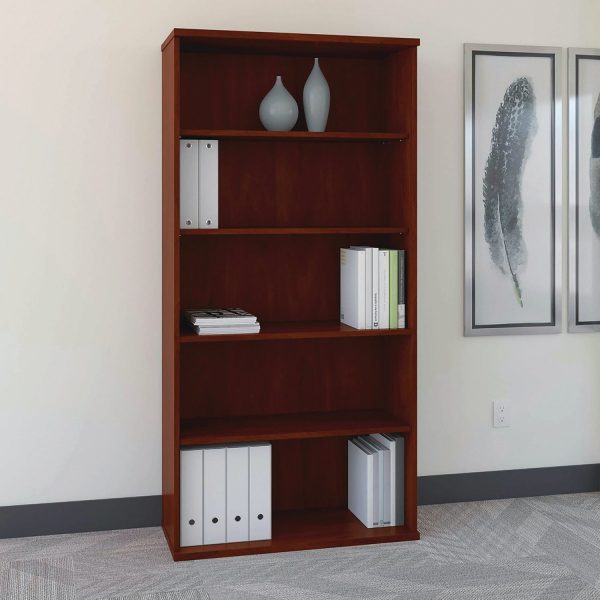 Series C Collection Bookcase, Five-Shelf, 35.63w x 15.38d x 72.78h, Hansen Cherry Discount - Image 3