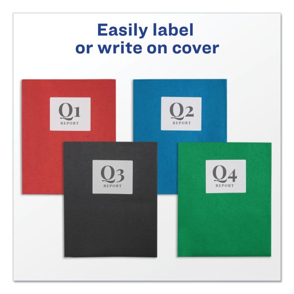 Two-Pocket Folder, 40-Sheet Capacity, 11 x 8.5, Assorted Colors, 25 Box Fashion - Image 3