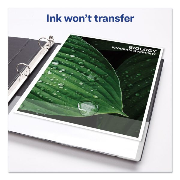 Mini Size Durable View Binder with Round Rings, 3 Rings, 0.5  Capacity, 8.5 x 5.5, Black Hot on Sale - Image 5