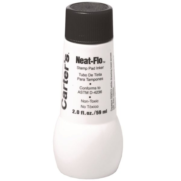 Neat-Flo Stamp Pad Inker, 2 oz Bottle, Black Online Hot Sale