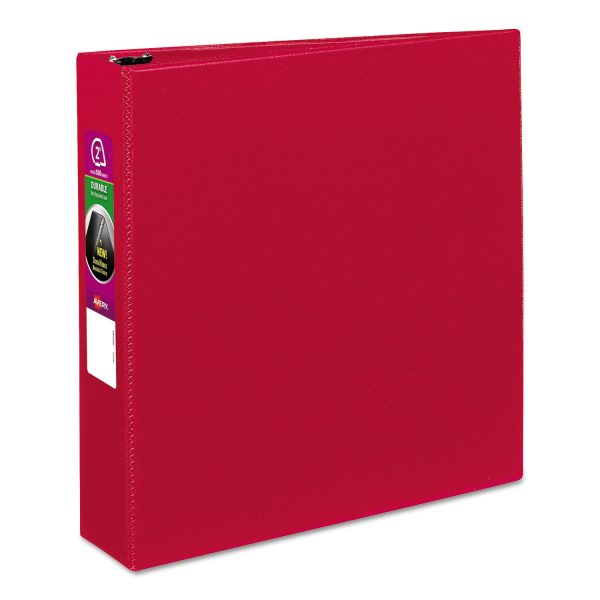 Durable Non-View Binder with DuraHinge and Slant Rings, 3 Rings, 2  Capacity, 11 x 8.5, Red Hot on Sale