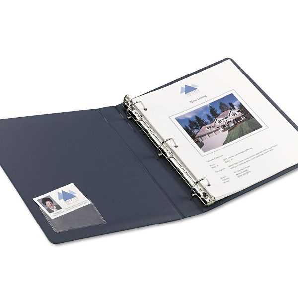 Self-Adhesive Top-Load Business Card Holders, Top Load, 3.5 x 2, Clear, 10 Pack Discount - Image 2