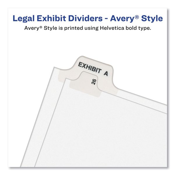 Avery-Style Preprinted Legal Bottom Tab Dividers, 26-Tab, Exhibit V, 11 x 8.5, White, 25 Pack Online Hot Sale - Image 5