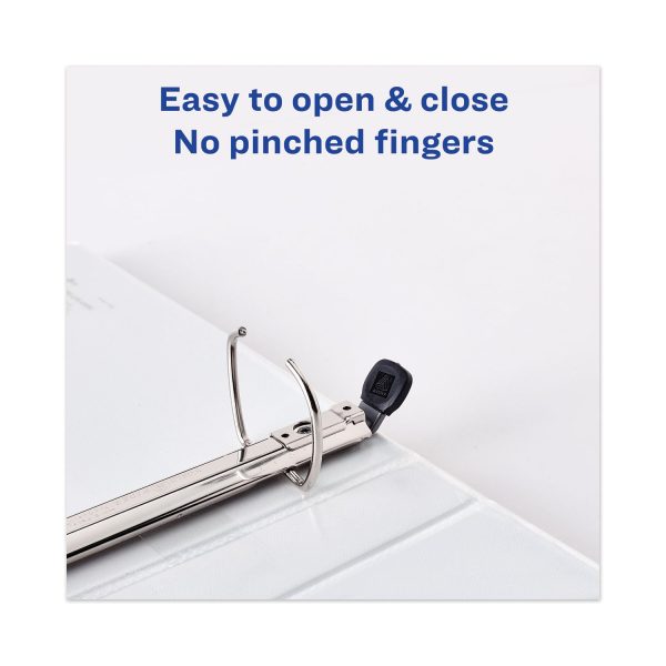 Heavy-Duty View Binder with DuraHinge and One Touch EZD Rings, 3 Rings, 1  Capacity, 11 x 8.5, Navy Blue Supply - Image 5