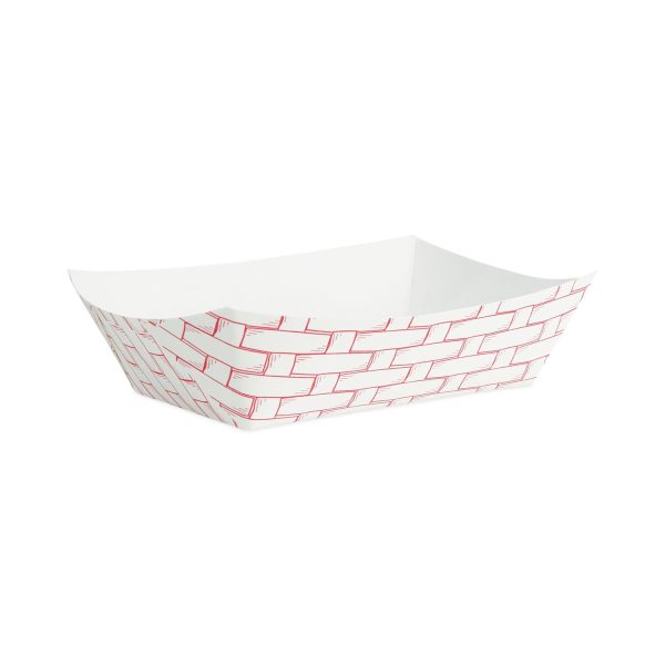Paper Food Baskets, 2.5 lb Capacity, Red White, 500 Carton Hot on Sale
