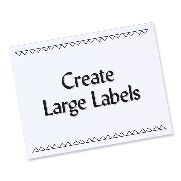 Labels, Laser Printers, 8.5 x 11, White, 100 Box Fashion - Image 4