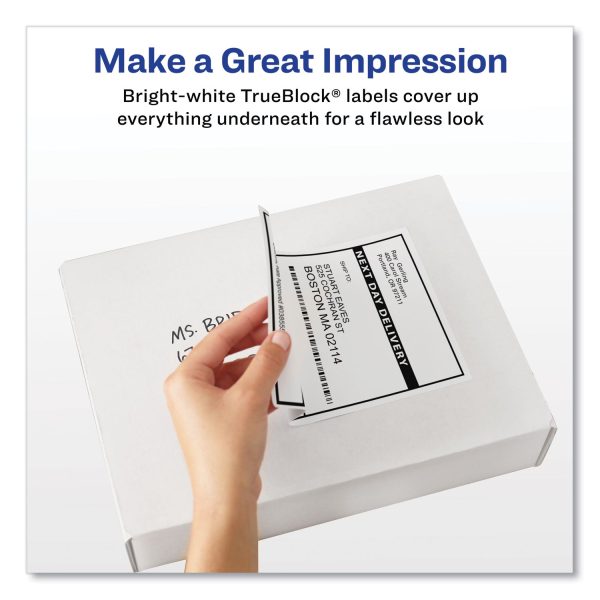 Shipping Labels w  TrueBlock Technology, Laser Printers, 2 x 4, White, 10 Sheet, 100 Sheets Box Hot on Sale - Image 3