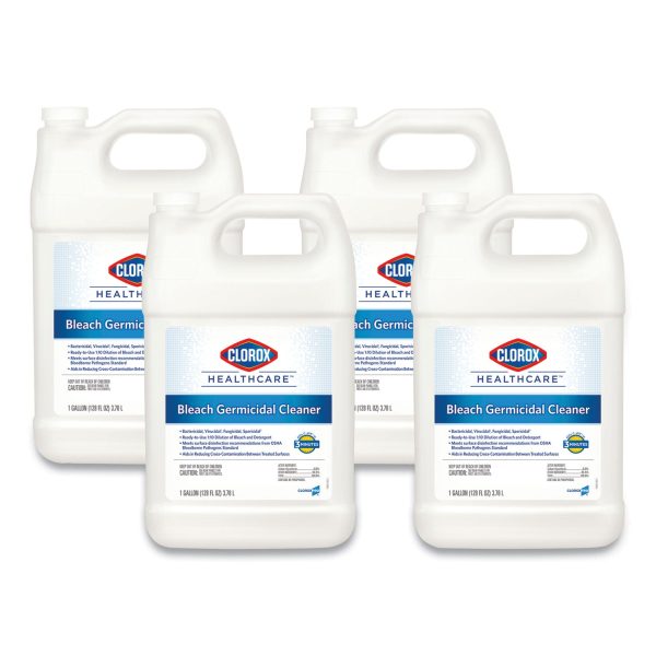 Bleach Germicidal Cleaner, 128 oz Refill Bottle, 4 Carton Cheap