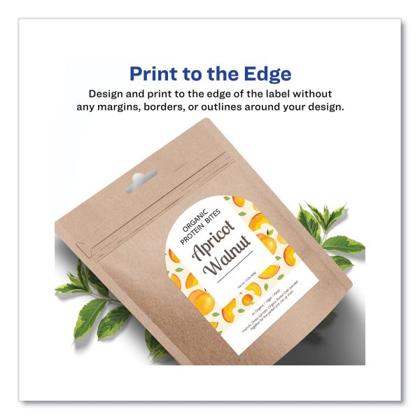 Textured Arched Print-to-the-Edge Labels, Laser Printers, 3 x 2.25, White, 9 Sheet, 10 Sheets Pack Online now - Image 4