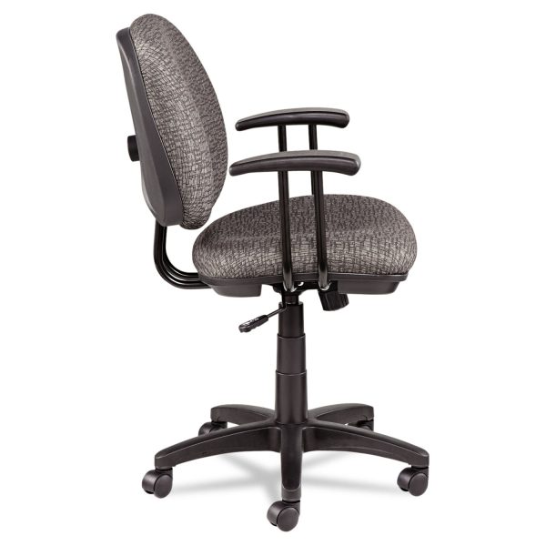 Alera Interval Series Swivel Tilt Task Chair, Supports 275 lb, 18.11  to 23.22  Seat, Graphite Gray Seat Back, Black Base Online now - Image 5