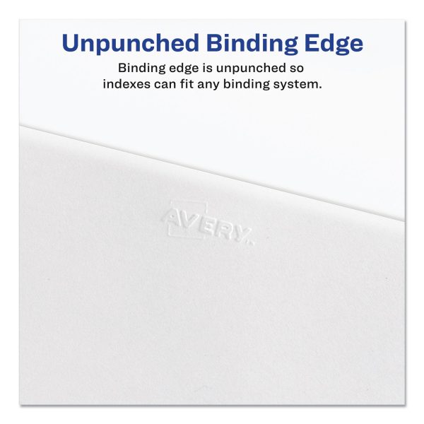 Preprinted Legal Exhibit Side Tab Index Dividers, Avery Style, 10-Tab, 3, 11 x 8.5, White, 25 Pack Cheap - Image 5
