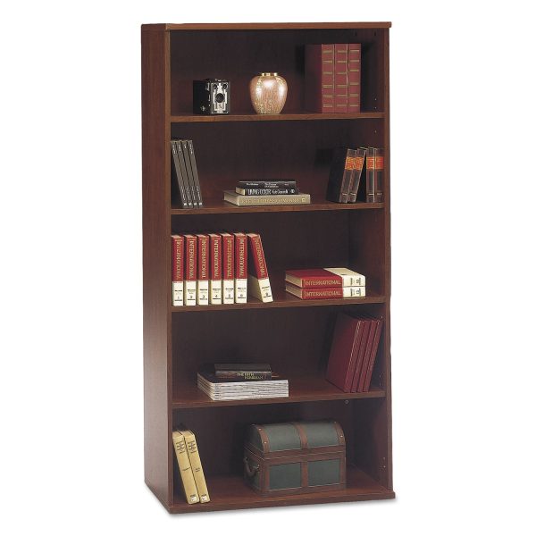 Series C Collection Bookcase, Five-Shelf, 35.63w x 15.38d x 72.78h, Hansen Cherry Discount - Image 5