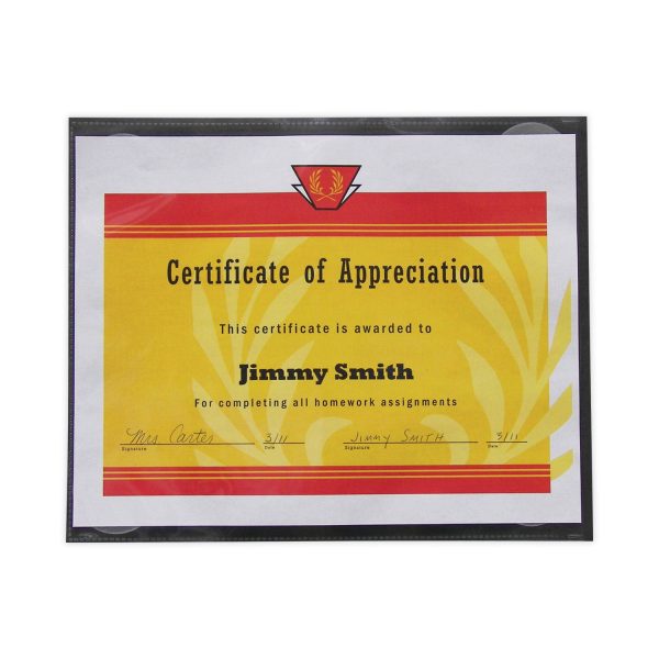 Cubicle Keepers Hook and Loop-Backed Display, 9.2 x 11.41, Velcro Mount, Clear, 2 Pack For Sale - Image 2