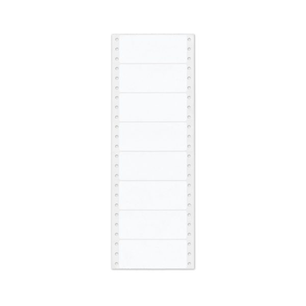 Dot Matrix Printer Mailing Labels, Pin-Fed Printers, 1.44 x 3.5, White, 5,000 Box on Sale - Image 3