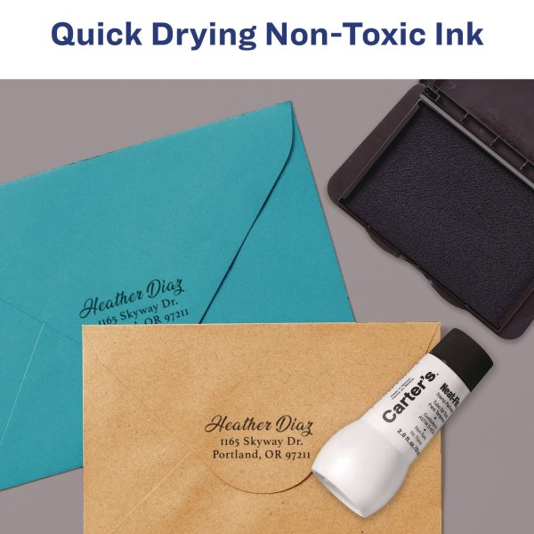 Neat-Flo Stamp Pad Inker, 2 oz Bottle, Black Online Hot Sale - Image 5