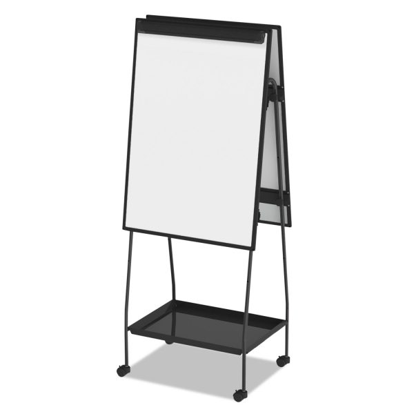 Creation Station Dry Erase Board, 29.5 x 74.88, White Surface, Black Metal Frame For Cheap - Image 4
