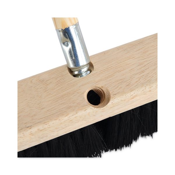 Floor Brush Head, 2.5  Black Tampico Fiber Bristles, 24  Brush For Sale - Image 5