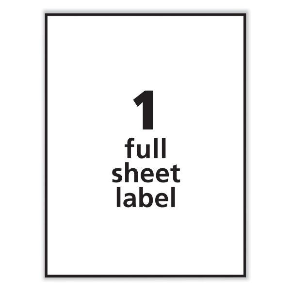 Labels, Laser Printers, 8.5 x 11, White, 100 Box Fashion - Image 3