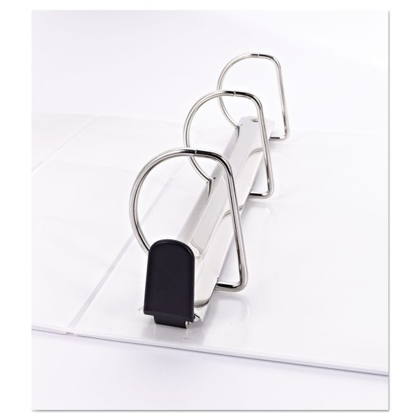 Heavy-Duty Non Stick View Binder with DuraHinge and Slant Rings, 3 Rings, 2  Capacity, 11 x 8.5, White, (5504) Online now - Image 5