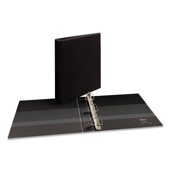 Durable View Binder with DuraHinge and EZD Rings, 3 Rings, 1  Capacity, 11 x 8.5, Black, (9300) Discount - Image 2
