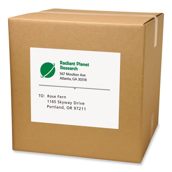 Labels, Laser Printers, 8.5 x 11, White, 100 Box Fashion - Image 2