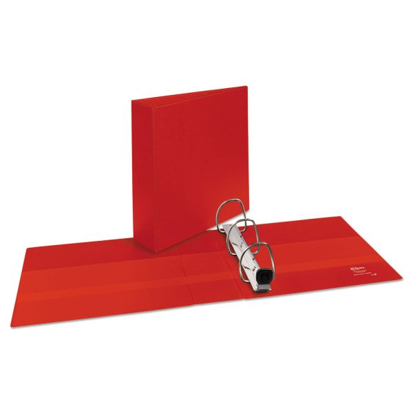 Heavy-Duty Non-View Binder with DuraHinge and Locking One Touch EZD Rings, 3 Rings, 3  Capacity, 11 x 8.5, Red on Sale - Image 2