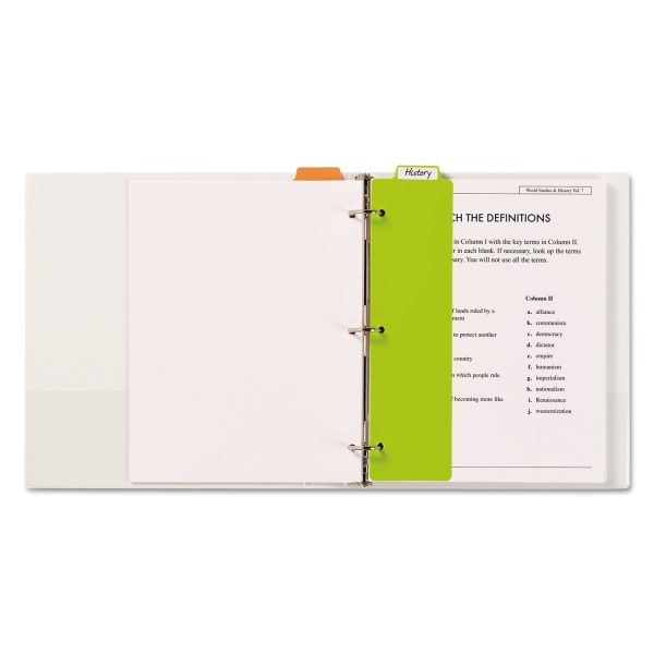 Tabbed Snap-In Bookmark Plastic Dividers, 5-Tab, 11.5 x 3, Assorted, 1 Set on Sale - Image 4
