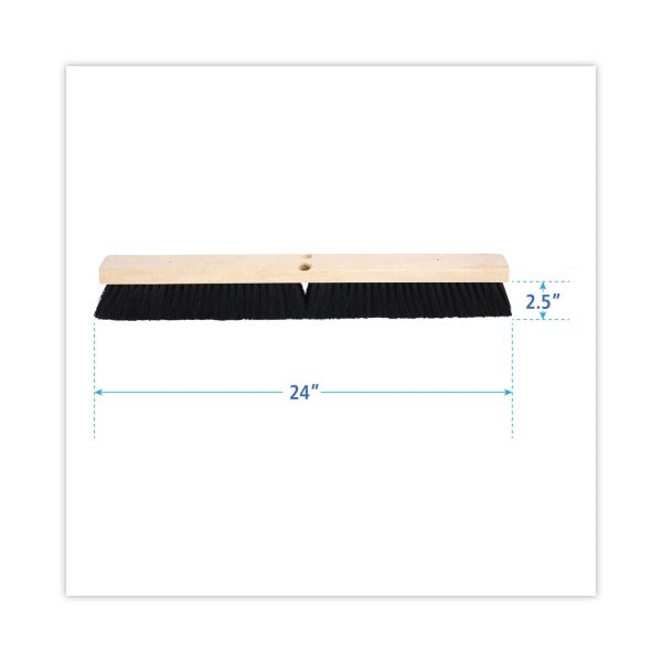 Floor Brush Head, 2.5  Black Tampico Fiber Bristles, 24  Brush For Sale - Image 2