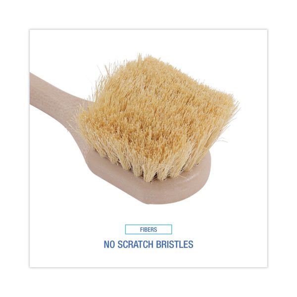 Utility Brush, Cream Tampico Bristles, 5.5  Brush, 3  Tan Plastic Handle Online Sale - Image 4